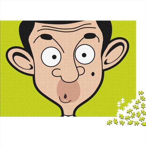 300-teiliges Puzzle „Mr. Bean“, Puzzle für Erwachsene und Kinder, Holzpuzzle, Spielzeug, Denkspiel (40x28cm) von LINGOLSN