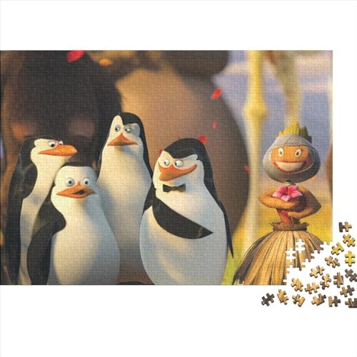500 Teile Puzzlespiel Madagaskar Puzzles für Erwachsene Holzpuzzles Familienspiele Weihnachten Geburtstagsgeschenke (52x38cm) von LINGOLSN