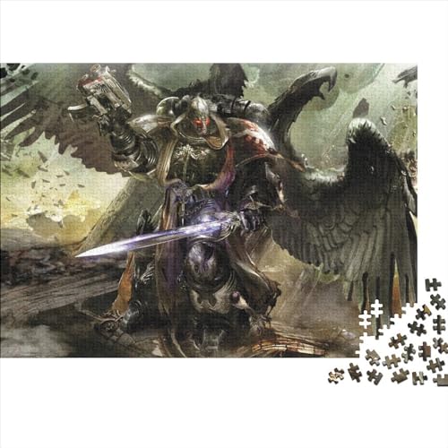 500 Teile Puzzlespiel Warhammer 40 Puzzles für Erwachsene Holzpuzzles Familienspiele Weihnachten Geburtstagsgeschenke (52x38cm) von LINGOLSN