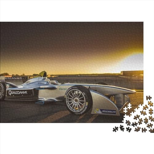 Puzzle, Formel-Rennen, 300-teiliges Puzzle für Erwachsene und Kinder ab 12 Jahren, Holzpuzzles, Lernspiele (40x28cm) von LINGOLSN