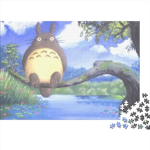 Puzzle für Erwachsene Mein Nachbar Totoro, 300-teiliges Puzzle, Holzpuzzle, geeignet für Kinder ab 12 Jahren, ganze Familie (40x28cm) von LINGOLSN