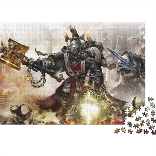 Puzzle für Erwachsene Warhammer 40 Puzzles für Erwachsene 1000 Teile für Erwachsene und Kinder ab 12 Jahren Holzpuzzles Lernspiel Herausforderungsspielzeug (75x50cm) von LINGOLSN