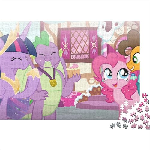 Puzzles 500 Teile für Erwachsene und Kinder My Little Pony Puzzle für Erwachsene Holzpuzzles Erwachsene Puzzles Geschenke (52x38cm) von LINGOLSN