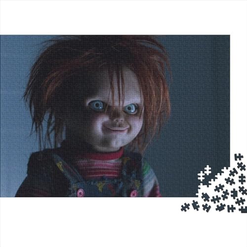 Puzzles für Erwachsene, 500 Chucky-Puppen-Puzzles für Erwachsene, Holzpuzzles, Spielzeug, Wanddekoration (52x38cm) von LINGOLSN