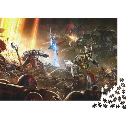 Puzzles für Erwachsene, 500 Teile, Warhammer 40, Puzzle für Erwachsene, Holzpuzzles, lustige Puzzlespiele (52x38cm) von LINGOLSN