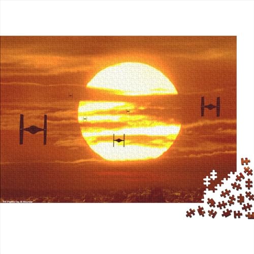 Star Wars Puzzle, 1000 Teile, Holzpuzzle, Spielzeug, Familienspiel, Schwierigkeitsgrad, Herausforderungspuzzles (75x50cm) von LINGOLSN