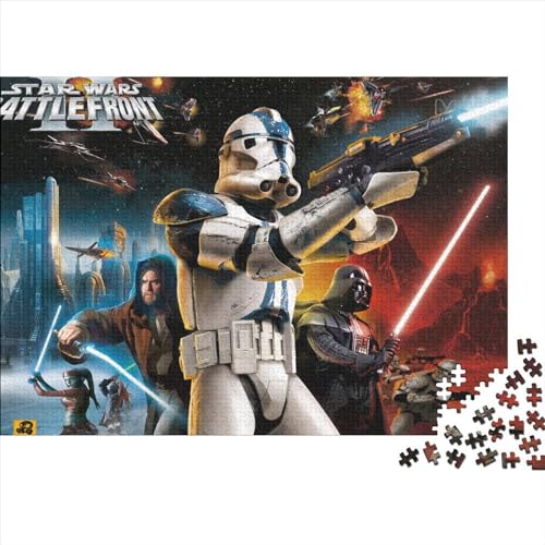 Star Wars Puzzle, 300 Teile, Holzpuzzle, Spielzeug, Familienspiel, Schwierigkeitsgrad, Herausforderungspuzzles (40x28cm) von LINGOLSN
