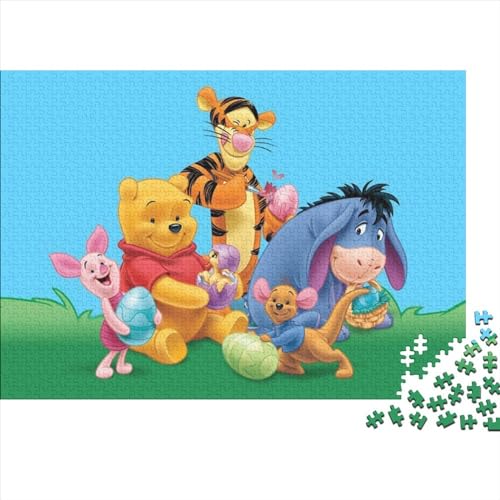 für Erwachsene 1000 Teile Puzzle Cartoon Tiger Puzzles für Erwachsene Holzpuzzles Puzzle für Sommerliebhaber (75x50cm) von LINGOLSN