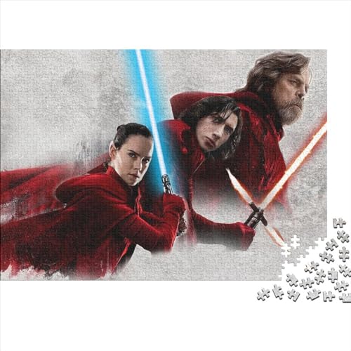 für Erwachsene 500 Teile Puzzle Star Wars Puzzle für Erwachsene Holzpuzzles Familiendekoration (52x38cm) von LINGOLSN