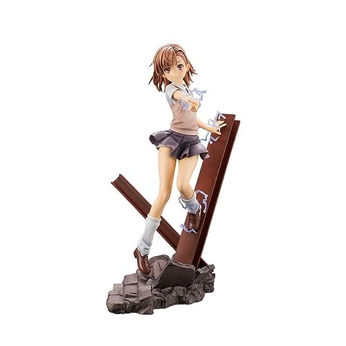 LINGTAOM Anime-Figur Misaka Mikoto, Stehhaltung, 26 cm, PCV, in Box, Schreibtisch-Ornament, Modell, Sammlerstück, Statue von LINGTAOM