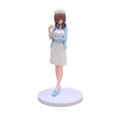 LINGTAOM Anime Peripheriefigur, Modell, Nakano Miku, Krankenschwester, stehend, 19 cm, Desktop-Ornament, Sammlerstück von LINGTAOM
