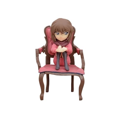 LINGTAOM Anime-Peripheriefigur, Modell Haibara Ai, sitzend auf einem Stuhl, 13 cm, PVC, Tischdekoration, Sammlerstück von LINGTAOM