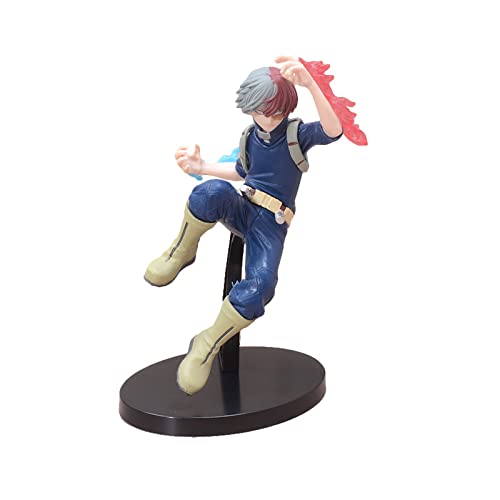 LINGTAOM Anime-Peripheriefigur, Modell Todoroki Shoto Battle Szene, 18 cm, PVC, Desktop-Ornament, Sammlerstück von LINGTAOM