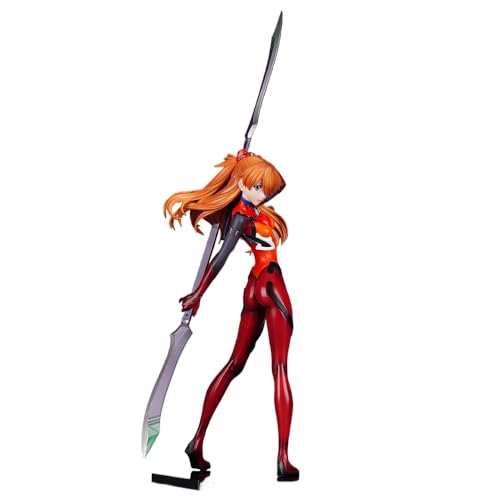 LINGTAOM Anime Peripheriefiguren-Modell, Asuka Langley Soryu, Kampfanzug, stehend, 40 cm, PVC, Tischdekoration, Geburtstagsgeschenk von LINGTAOM