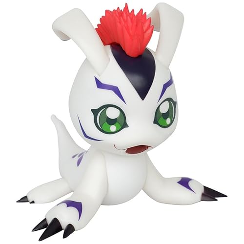 LINGTAOM Anime-Peripheriefiguren-Modell, Gomamon, sitzende Szene, 10 cm, PVC, Tischdekoration, Sammlerstücke von LINGTAOM