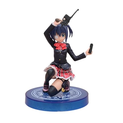 LINGTAOM Anime-Peripheriefiguren-Modell, Takanashi Rikka, mit Mauser-Szene, 15 cm, PVC, Desktop-Ornament-Kollektion von LINGTAOM