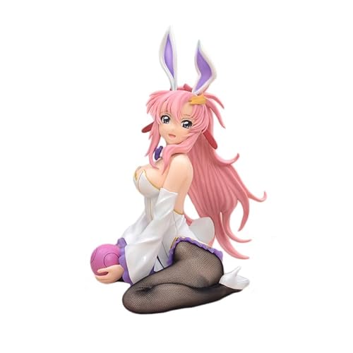 LINGTAOM Anime Surrounding Character Model Lacus Clyne Rabbit Girl Kneeling 29CM PVC Desktop Decoration Collection von LINGTAOM