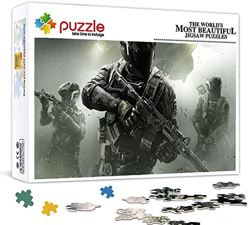 Call of Duty Puzzle, Puzzles 1000 Teile für Erwachsene, Klassische Puzzle Kinder Puzzle Herausfordernde Und Schwierige Rätsel für Erwachsene Und Jugendliche 70X50cm Call of Duty Puzzle, Puzzles 1000 Teile für Erwachsene, Klassische Puzzle Kinder Puzzle Herausfordernde Und Schwierige Rätsel für Erwachsene Und Jugendliche 70X50cm von LINLINLI