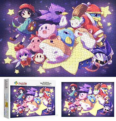 Kirby Puzzle, Puzzles für Erwachsene 1000 Teile, Klassische Puzzle Puzzle Schwierig für Erwachsene Teenager Freizeit Spaß Spiel Spielzeug Geeignet für Familie Freunde Dekorativ 70X50cm von LINLINLI