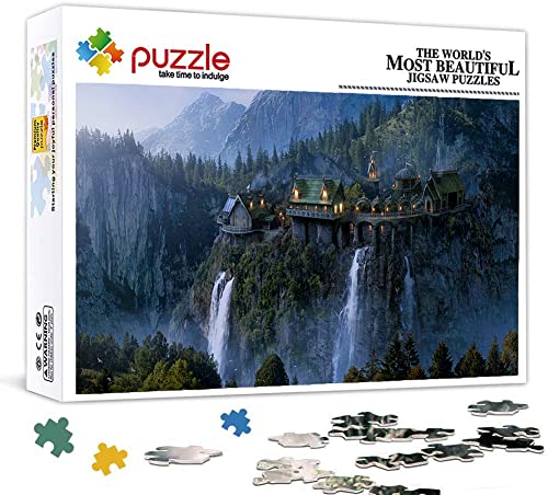 LINLINLI Lord Of The Rings Puzzle, 1000 Teile Klassisches Jigsaw Puzzle für Erwachsene und Kinder ab 10 Jahren, Fantasie-Thema, Karton, 70x50 cm, 1 Set, 1000 Stück, Fortgeschritten LINLINLI Lord Of The Rings Puzzle, 1000 Teile Klassisches Jigsaw Puzzle für Erwachsene und Kinder ab 10 Jahren, Fantasie-Thema, Karton, 70x50 cm, 1 Set, 1000 Stück, Fortgeschritten von LINLINLI