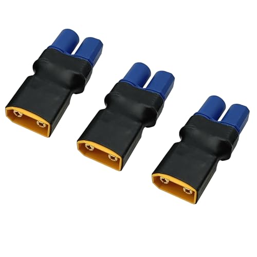 LINSYRC 3 Stücke XT90 Männlich Stecker auf EC8 Buchse RC Adapter von LINSYRC