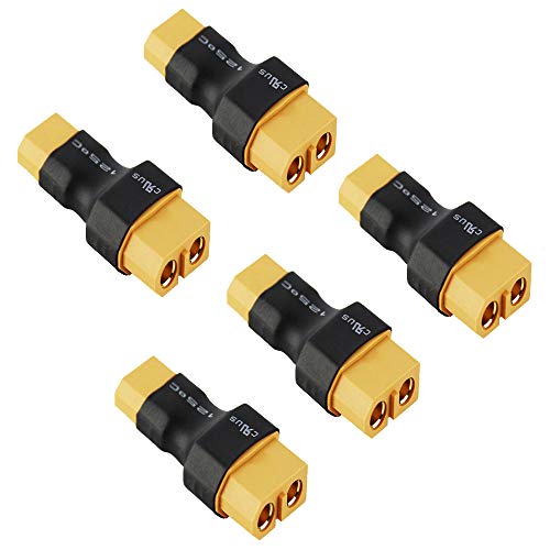 LINSYRC 5-Pack XT30 Männlich Stecker auf XT60 Buchse Steckeradapter für RC-Batteriedrohnen von LINSYRC