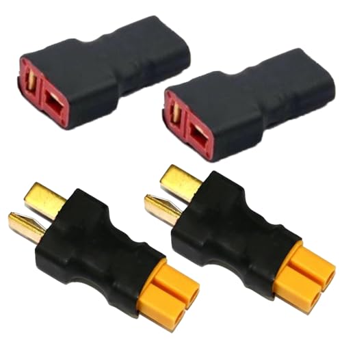 LinsyRC 2 Paar XT30 auf Deans T-Stecker Stecker RC Stecker Buchse Adapter für RC Auto Flugzeug Lipo Batterie ESC von LINSYRC