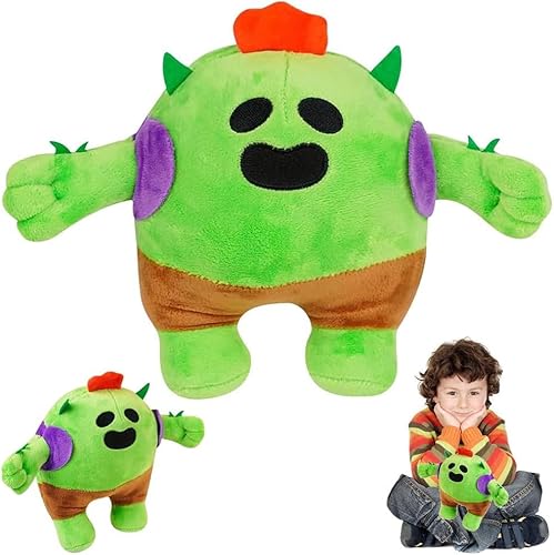 Brawl-Stars Plüschtier, 20cm Brawl-Stars Kuscheltiere Cactus Kuscheltiere Plüschtier Kaktus Grün Kaktus Kuscheltier, Kaktus Figuren Kaktus Plüsch Kaktus Puppe Stofftier Cactus Puppe für Fans Kinder von LINYIJOY