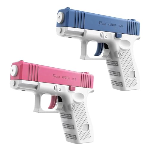 2 Stück Wasserpistole Klein Wasserpistole für Kinder Mini Wasserpistole mit Großer Reichweite, Wasser Spritzpistole Kunststoff Wasserpistole Spielzeug für Schwimmbad Strand Outdoor(Rosa+Blau) 2 Stück Wasserpistole Klein Wasserpistole für Kinder Mini Wasserpistole mit Großer Reichweite, Wasser Spritzpistole Kunststoff Wasserpistole Spielzeug für Schwimmbad Strand Outdoor(Rosa+Blau) von LINYIJOY