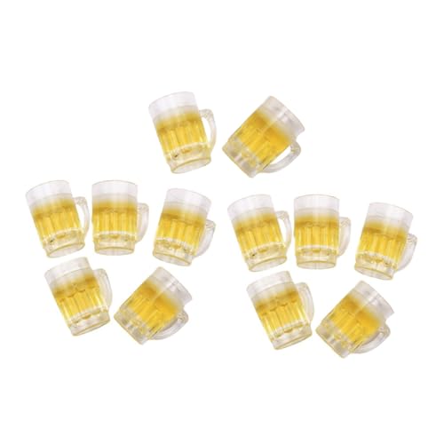 LIOOBO 12 Stück Teiliges Mini Bierkrug aus Widerstandsfähigem Harz Realistische Miniatur Bierbecher für Puppenhaus Dekoration DIY Gartendekoration und Spielzeugzubehör LIOOBO 12 Stück Teiliges Mini Bierkrug aus Widerstandsfähigem Harz Realistische Miniatur Bierbecher für Puppenhaus Dekoration DIY Gartendekoration und Spielzeugzubehör von LIOOBO