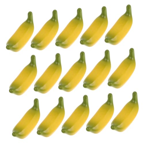 LIOOBO 15 Stück Teiliges Miniatur Bananen Realistische Bananen Deko Künstliche Früchte für DIY Basteln Puppenhaus Zubehör Vielseitige Mini Banane Figuren für Fotografie und LIOOBO 15 Stück Teiliges Miniatur Bananen Realistische Bananen Deko Künstliche Früchte für DIY Basteln Puppenhaus Zubehör Vielseitige Mini Banane Figuren für Fotografie und von LIOOBO