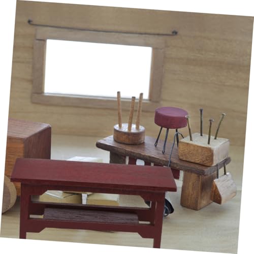 LIOOBO 2 STÜCK Miniatur Holz Schreibtisch Chinesisches Design Kreative DIY Puppenhaus Möbel Langlebiges Material Dekorativ für Schreibtisch und Regal Fördert Fantasie und Kreativität LIOOBO 2 STÜCK Miniatur Holz Schreibtisch Chinesisches Design Kreative DIY Puppenhaus Möbel Langlebiges Material Dekorativ für Schreibtisch und Regal Fördert Fantasie und Kreativität von LIOOBO