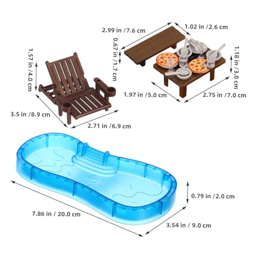 LIOOBO 2 Sätze Puppenhaus-Schwimmbad Puppenhauszubehör Strand-Miniatur-Puppenhaus-Dekoration Puppenhausstrand Puppenstubenmöbel aus Kunststoff Spielhaus-Schatzspielzeug Plastik LIOOBO 2 Sätze Puppenhaus-Schwimmbad Puppenhauszubehör Strand-Miniatur-Puppenhaus-Dekoration Puppenhausstrand Puppenstubenmöbel aus Kunststoff Spielhaus-Schatzspielzeug Plastik von LIOOBO
