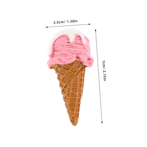 LIOOBO 2 Stück Künstliche Eiscreme Modelle Realistisch Wirkende Dessert-deko Lebensechte Eisskulpturen für Party Fotografie Schaufenster und Heimdekoration in Leuchtendem Rosarot LIOOBO 2 Stück Künstliche Eiscreme Modelle Realistisch Wirkende Dessert-deko Lebensechte Eisskulpturen für Party Fotografie Schaufenster und Heimdekoration in Leuchtendem Rosarot von LIOOBO