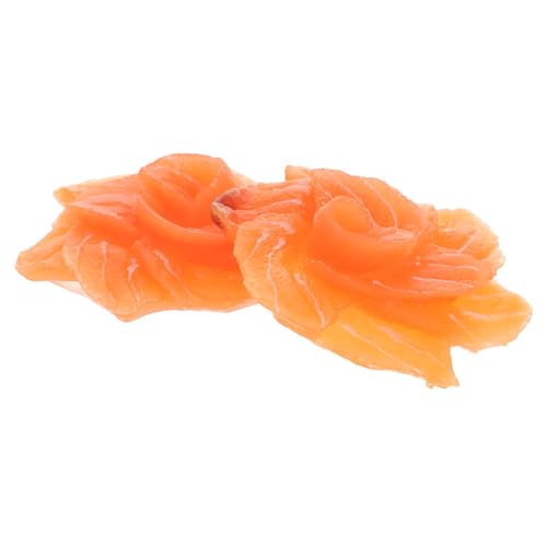 LIOOBO 2stücke Realistische Kunst-lachs Scheiben Simulierte Lachs Requisiten Küche Dekor Restaurant Fake Food Sushi Teller Ornament Lachs Modell LIOOBO 2stücke Realistische Kunst-lachs Scheiben Simulierte Lachs Requisiten Küche Dekor Restaurant Fake Food Sushi Teller Ornament Lachs Modell von LIOOBO
