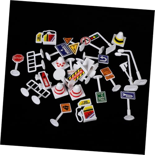 LIOOBO 28 Stück Teiliges Verkehrsschilder spielset aus Robustem Kunststoff Realistische Mini straßenschilder und Verkehrskegel für Pädagogisches Lernspielzeug zur Verkehrssicherheit und LIOOBO 28 Stück Teiliges Verkehrsschilder spielset aus Robustem Kunststoff Realistische Mini straßenschilder und Verkehrskegel für Pädagogisches Lernspielzeug zur Verkehrssicherheit und von LIOOBO