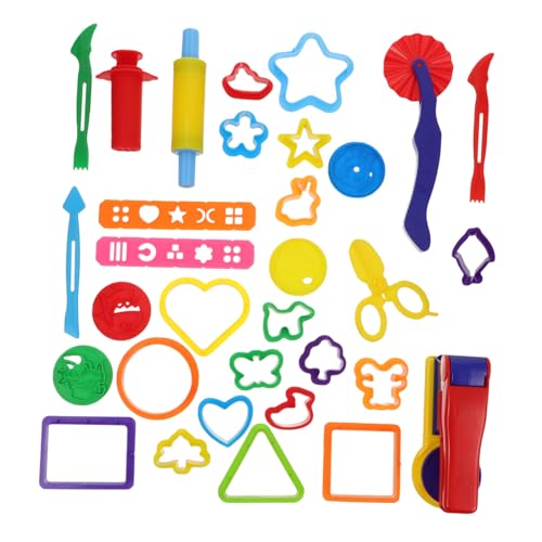 LIOOBO 32 Stück Teiliges Knetset mit Bunten Plastilinformen DIY Modelliermasse Werkzeug für Kreative Bastelstunden Fördert Fantasie und Lernspaß für Kindergarten und Zuhause LIOOBO 32 Stück Teiliges Knetset mit Bunten Plastilinformen DIY Modelliermasse Werkzeug für Kreative Bastelstunden Fördert Fantasie und Lernspaß für Kindergarten und Zuhause von LIOOBO