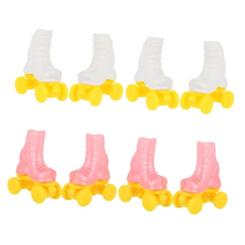 LIOOBO 4 Paare Rollschuhe für Kleine Puppen Niedliche Puppen Rollschuhe Zubehör Vier Räder Puppenschuhe für Puppenhaus Dekoration und Bastelbedarf Vielseitig für Indoor und Outdoor LIOOBO 4 Paare Rollschuhe für Kleine Puppen Niedliche Puppen Rollschuhe Zubehör Vier Räder Puppenschuhe für Puppenhaus Dekoration und Bastelbedarf Vielseitig für Indoor und Outdoor von LIOOBO