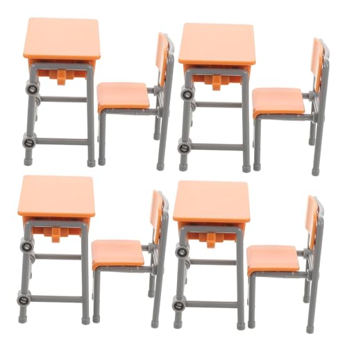 LIOOBO 4 Sätze Miniatur Puppenschulmöbel aus Langlebigem Kunststoff Detailreiche Miniatur Schulbank und Stuhl Platzsparend für Puppenhaus Dekoration und Sammelobjekte LIOOBO 4 Sätze Miniatur Puppenschulmöbel aus Langlebigem Kunststoff Detailreiche Miniatur Schulbank und Stuhl Platzsparend für Puppenhaus Dekoration und Sammelobjekte von LIOOBO