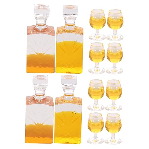 LIOOBO 4 Sätze Miniatur Weinflaschen aus Hochwertigem Harz Detailgetreue Miniaturflaschen für Puppenhaus und DIY Dekoration Pretend Play Requisiten für Kompakt und Langlebig LIOOBO 4 Sätze Miniatur Weinflaschen aus Hochwertigem Harz Detailgetreue Miniaturflaschen für Puppenhaus und DIY Dekoration Pretend Play Requisiten für Kompakt und Langlebig von LIOOBO