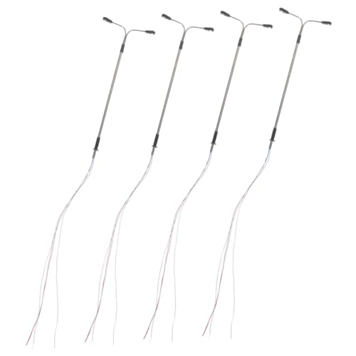 LIOOBO 4 Stck Maßstab LED Metall Mini Straßenlampen für Puppenhaus DIY Mikro Szene Realistische Beleuchtung LIOOBO 4 Stck Maßstab LED Metall Mini Straßenlampen für Puppenhaus DIY Mikro Szene Realistische Beleuchtung von LIOOBO