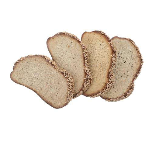 LIOOBO 4 Stück Realistische Brotscheiben Modelle Lifelike Französischer Toast Täuschend Echt für Bäckerei Ausstellung Food Fotografie und Stilvolle Heimdekoration Vielseitige Küchen deko LIOOBO 4 Stück Realistische Brotscheiben Modelle Lifelike Französischer Toast Täuschend Echt für Bäckerei Ausstellung Food Fotografie und Stilvolle Heimdekoration Vielseitige Küchen deko von LIOOBO