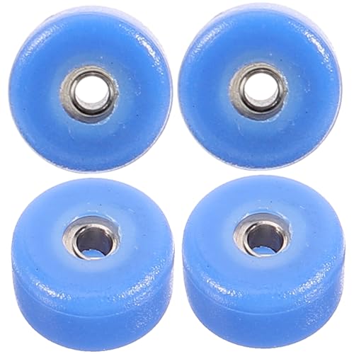 LIOOBO 4 Stück Teiliges Finger Skateboard Rad aus Robustem Kunststoff und Edelstahl mit Hochgeschwindigkeitslagern Geeignet als Fingerspielzeug und Zubehör für Finger Skateboards LIOOBO 4 Stück Teiliges Finger Skateboard Rad aus Robustem Kunststoff und Edelstahl mit Hochgeschwindigkeitslagern Geeignet als Fingerspielzeug und Zubehör für Finger Skateboards von LIOOBO