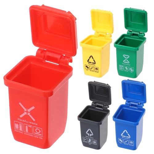 LIOOBO 5 Stück Miniatur Outdoor Mülltonnen Detailgetreue Miniatur Straßenabfallbehälter für Landschaftsmodelle Vielseitig Einsatzbar eine Mülleimer für Puppenhaus und Dekoration LIOOBO 5 Stück Miniatur Outdoor Mülltonnen Detailgetreue Miniatur Straßenabfallbehälter für Landschaftsmodelle Vielseitig Einsatzbar eine Mülleimer für Puppenhaus und Dekoration von LIOOBO