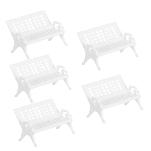 LIOOBO 5 Stück Teiliges Miniatur Sitzbank Langlebigem Kunststoff Realistisches Design Minimalistischer Stil Vielseitig als Desktop Dekoration für Mini landschaften Geeignet Leicht und LIOOBO 5 Stück Teiliges Miniatur Sitzbank Langlebigem Kunststoff Realistisches Design Minimalistischer Stil Vielseitig als Desktop Dekoration für Mini landschaften Geeignet Leicht und von LIOOBO