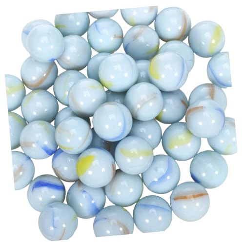 LIOOBO 50 Stück Glasmurmeln Opalweiß mit Muster Glasperlen Kugeln für Leicht Glatte Oberfläche für DIY Bastelarbeiten und Dekoration LIOOBO 50 Stück Glasmurmeln Opalweiß mit Muster Glasperlen Kugeln für Leicht Glatte Oberfläche für DIY Bastelarbeiten und Dekoration von LIOOBO