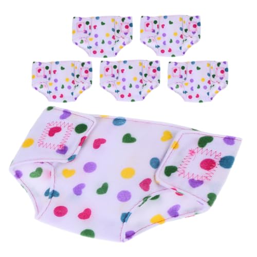 LIOOBO 6 Stück Teiliges Puppenwindel Verstellbare Wiederverwendbare Puppenunterwäsche Geeignet für Amerikanische Puppen Vielseitiges Puppenzubehör für Kreatives Rollenspiel und LIOOBO 6 Stück Teiliges Puppenwindel Verstellbare Wiederverwendbare Puppenunterwäsche Geeignet für Amerikanische Puppen Vielseitiges Puppenzubehör für Kreatives Rollenspiel und von LIOOBO