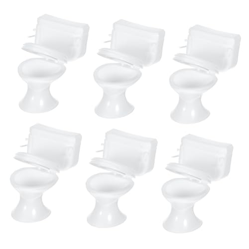 LIOOBO 6 Teiliges Puppenhaus Badezimmerzubehör Winzige Badezimmerdekoration Mini Puppenhaus Toilette Toiletten Mini Toilette Toilettensitz Im LIOOBO 6 Teiliges Puppenhaus Badezimmerzubehör Winzige Badezimmerdekoration Mini Puppenhaus Toilette Toiletten Mini Toilette Toilettensitz Im von LIOOBO