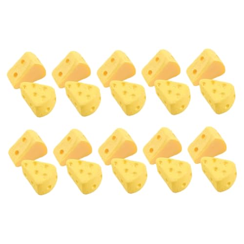 LIOOBO 60 Stück Teiliges Mini Käse Charms aus Realistische Dreieckige Mini Käse Modelle Feine Handwerkskunst Vielseitig Einsetzbar für Puppenhaus DIY Bastelprojekte und Küchendekoration LIOOBO 60 Stück Teiliges Mini Käse Charms aus Realistische Dreieckige Mini Käse Modelle Feine Handwerkskunst Vielseitig Einsetzbar für Puppenhaus DIY Bastelprojekte und Küchendekoration von LIOOBO
