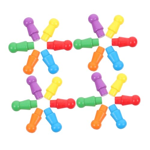 LIOOBO 60 Stücke Checker Bunte Traditionelle Schach Unterhaltung Holz LIOOBO 60 Stücke Checker Bunte Traditionelle Schach Unterhaltung Holz von LIOOBO